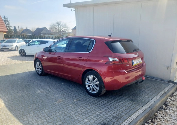 Peugeot 308 cena 39999 przebieg: 163000, rok produkcji 2018 z Kępno małe 466